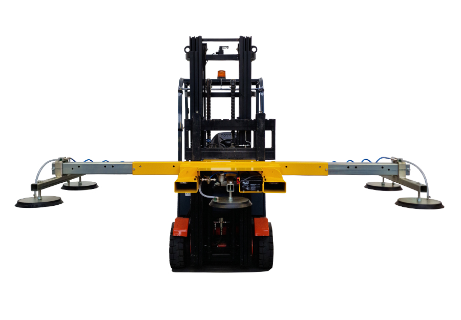 Sheet metal vacuum lifter specific for cantilever racks